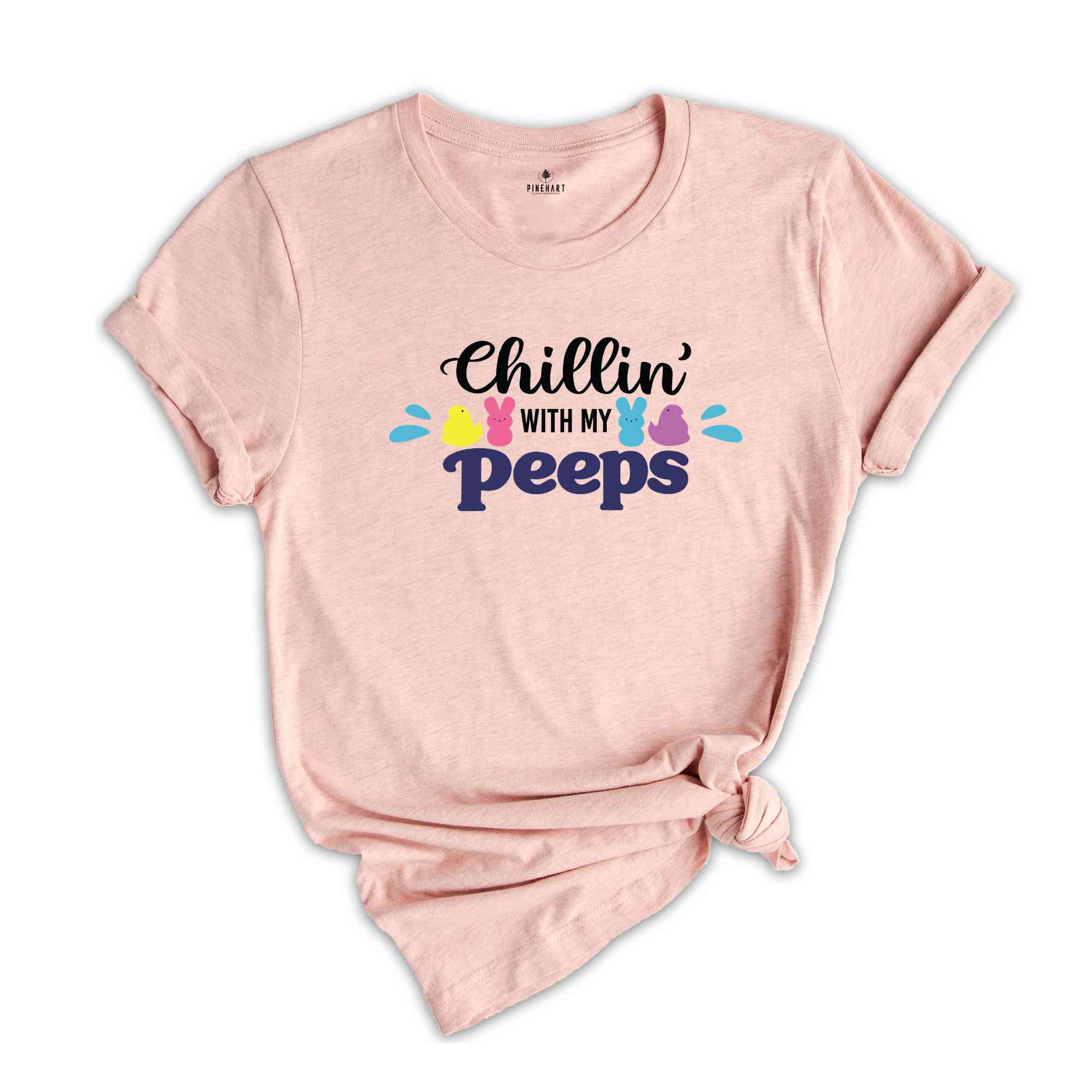 Chillin With My Peeps Easter Shirt, Bunny With Glasses Shirt, Kids Easter Shirt, Cute Easter Shirt, Easter Day Shirt, Easter Bunny Shirt