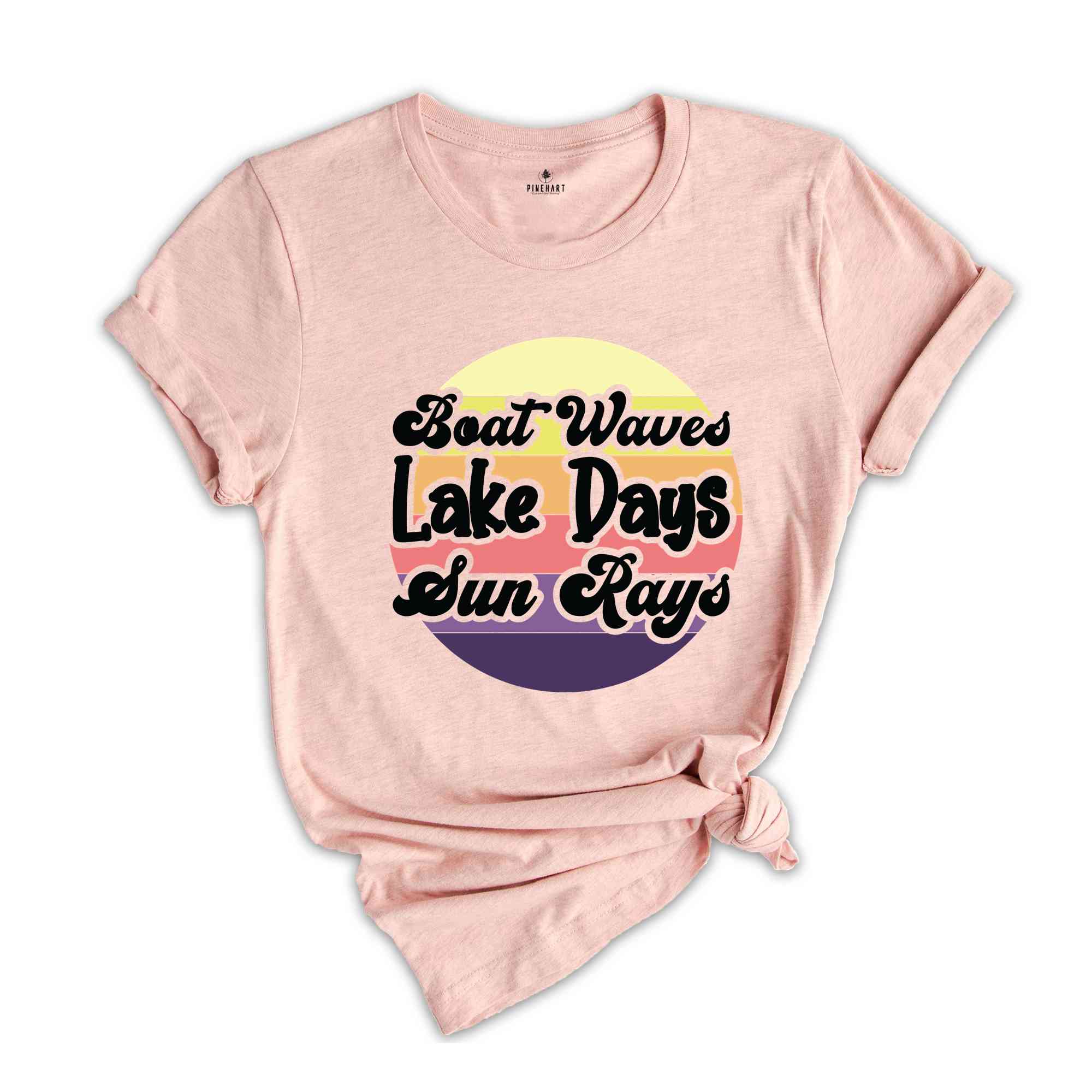 Boat Waves Lake Days Sun Rays Shirt, Boat Waves Shirt, Sun Rays Shirt, Lake Days Shirt, Boat Travel Shirt, Lake Trip Shirt, Retro Summer Tee