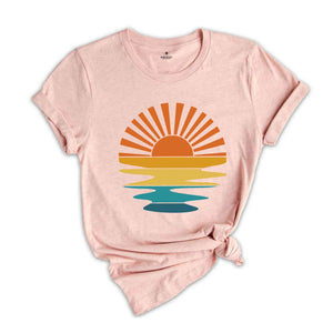 Sunset Rays Shirt, Sun Shirt, Sunshine Shirt, Sun Rays Shirt, Beachy Vibes Shirt, Trendy Summer Shirt, Sunset Shirt