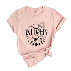 Witchy Mama T-Shirt, Witch Shirt, Halloween Party Gift, Happy Halloween Tee, Halloween Graphic, Halloween Mom Gift, Funny Halloween Shirt