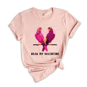 Cockatoo Valentines Shirt, Beak My Valentine, Animal Lover Gift, Funny Parrot Shirt, Valentine Parrot Tshirt, Valentines Day Gift Tee