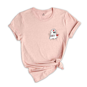 Pocket Halloween Nurse Shirt, Spooky Nurse Shirt, Nurse Halloween Gifts, Halloween Party Shirt, Nurse Halloween T-Shirt, Cute Nurse Shirt