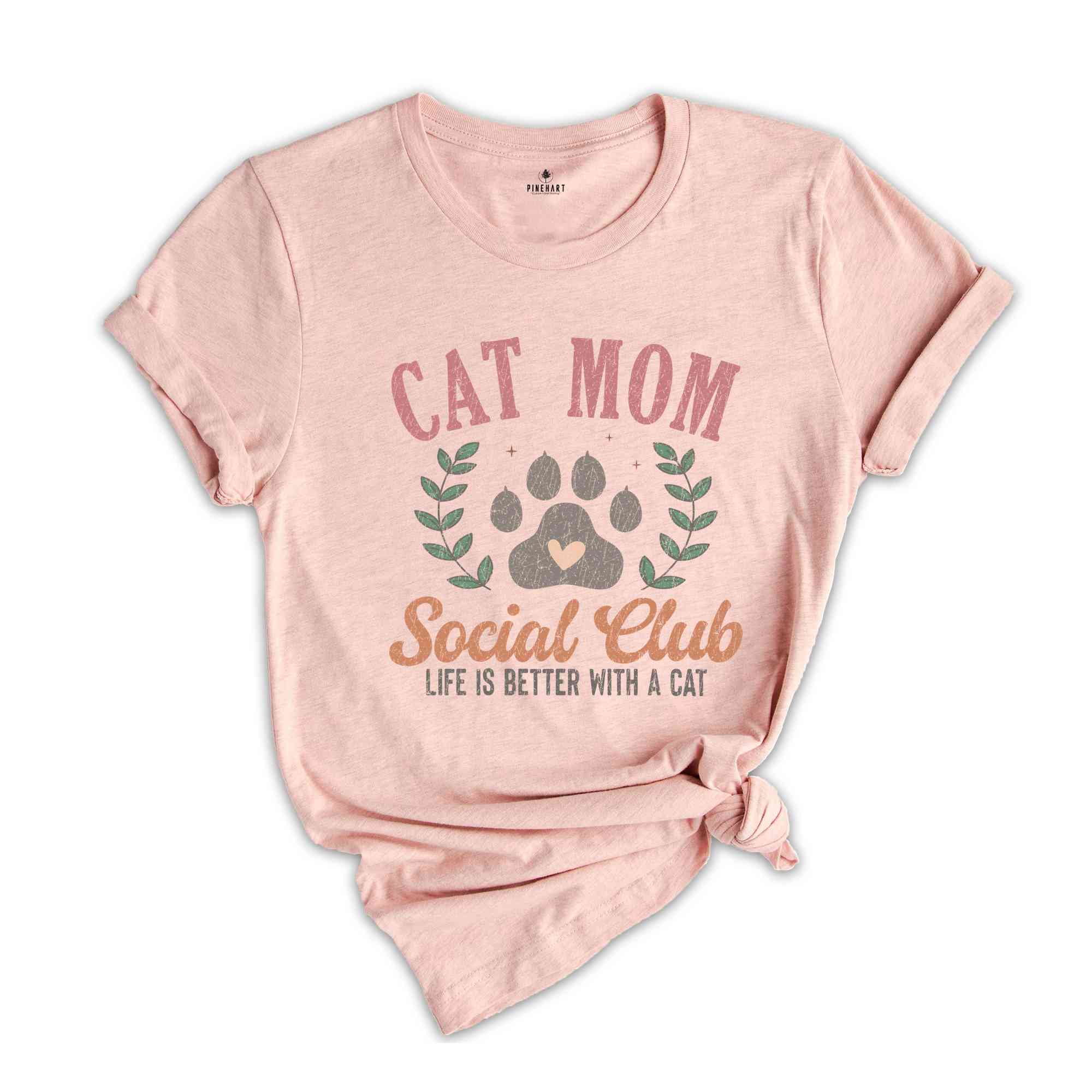 Cat Mom Social Club Shirt, Cat Mom Shirt, Cat Mama Shirt, Cute Cat Mom Shirt, Cat Owner Shirt, Cat Lover Shirt, Cat Shirt, Funny Mom Shirt