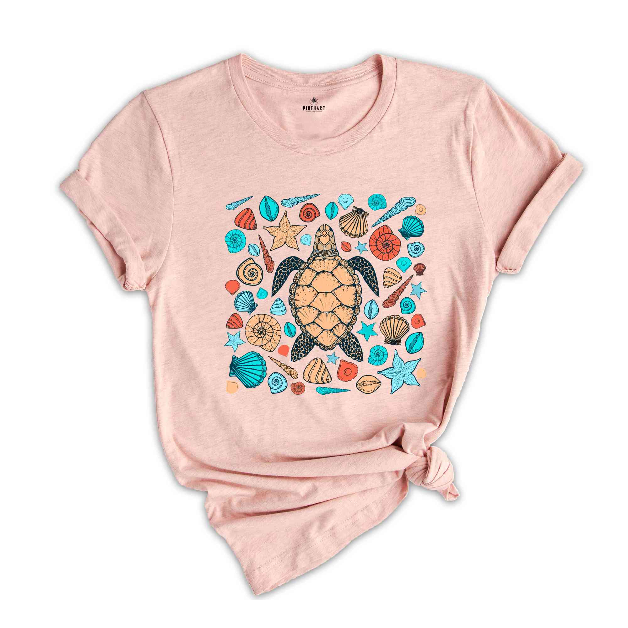 Turtle Shirt, Retro Sea Turtle, Beach Lover Shirt, Colorful Turtle Shirt, Save the Sea Turtles Shirt, Turtle Lover Shirt