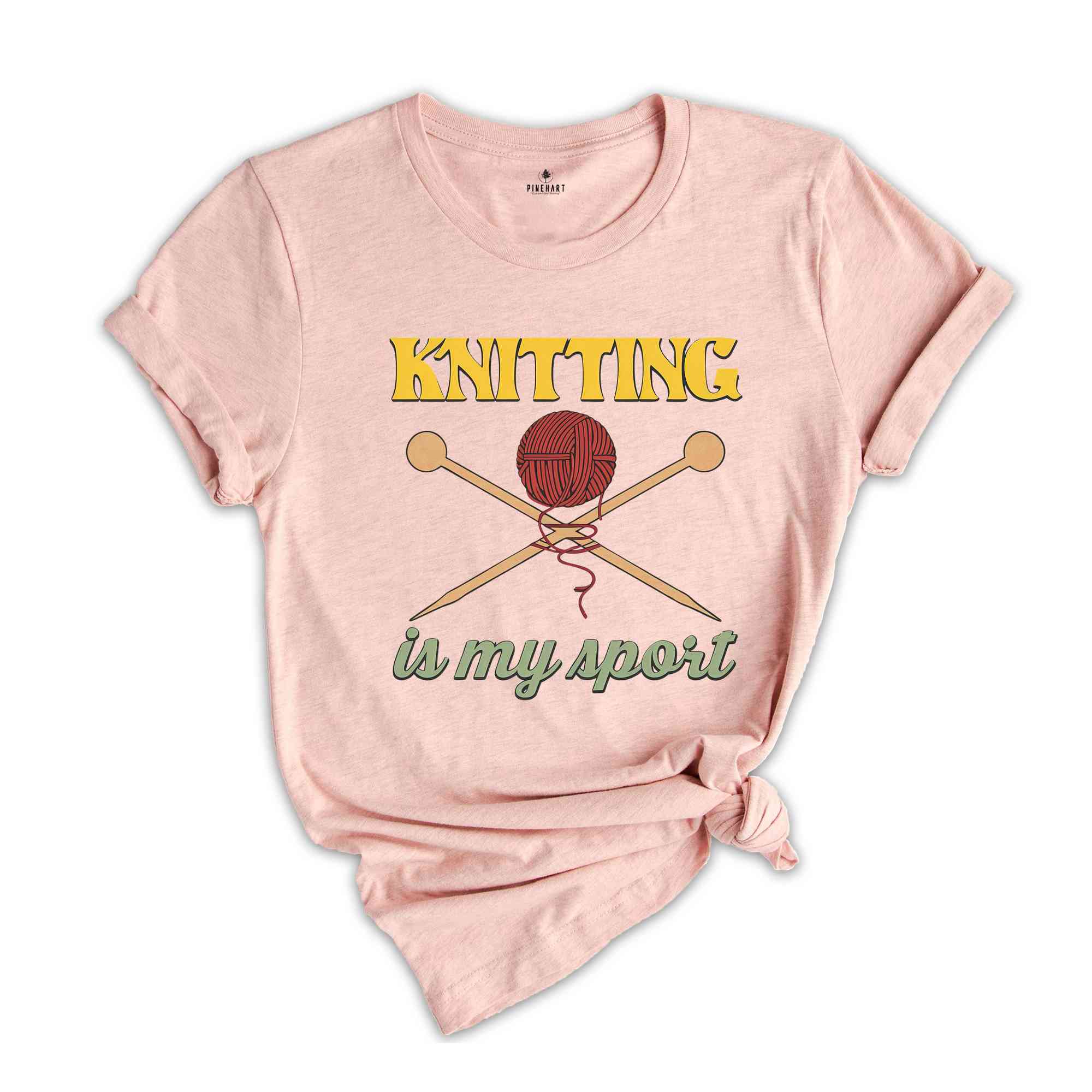 Knitting Is My Sport Shirt, Kinitting Shirt, Gift For Crocheter Mom, Funny Crochet Shirts, Crocheting Gifts, Yarn Lover Shirt