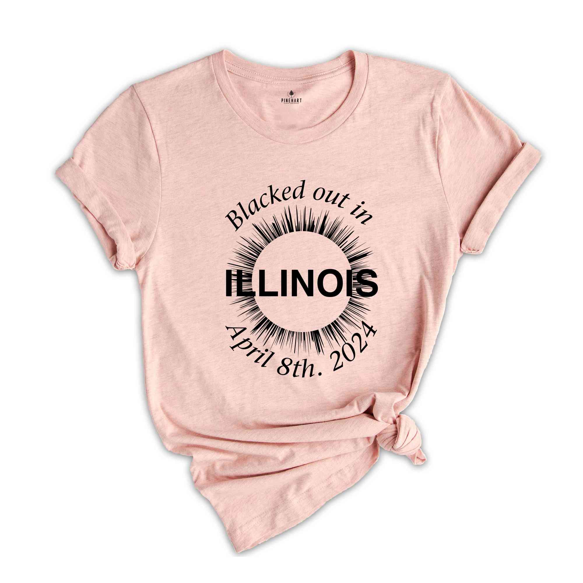 I Blacked Out In Illinois Shirt, Illinois Total Solar Eclipse Shirt, Celestial Shirt, Eclipse Event 2024 Shirt, April 8th 2024