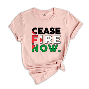 Cease Fire Now Shirt, Free Palestine Shirt, Peace Shirt, Equality Shirt, Activist Shirt, Human Rights Shirt, Social Justice Shirt