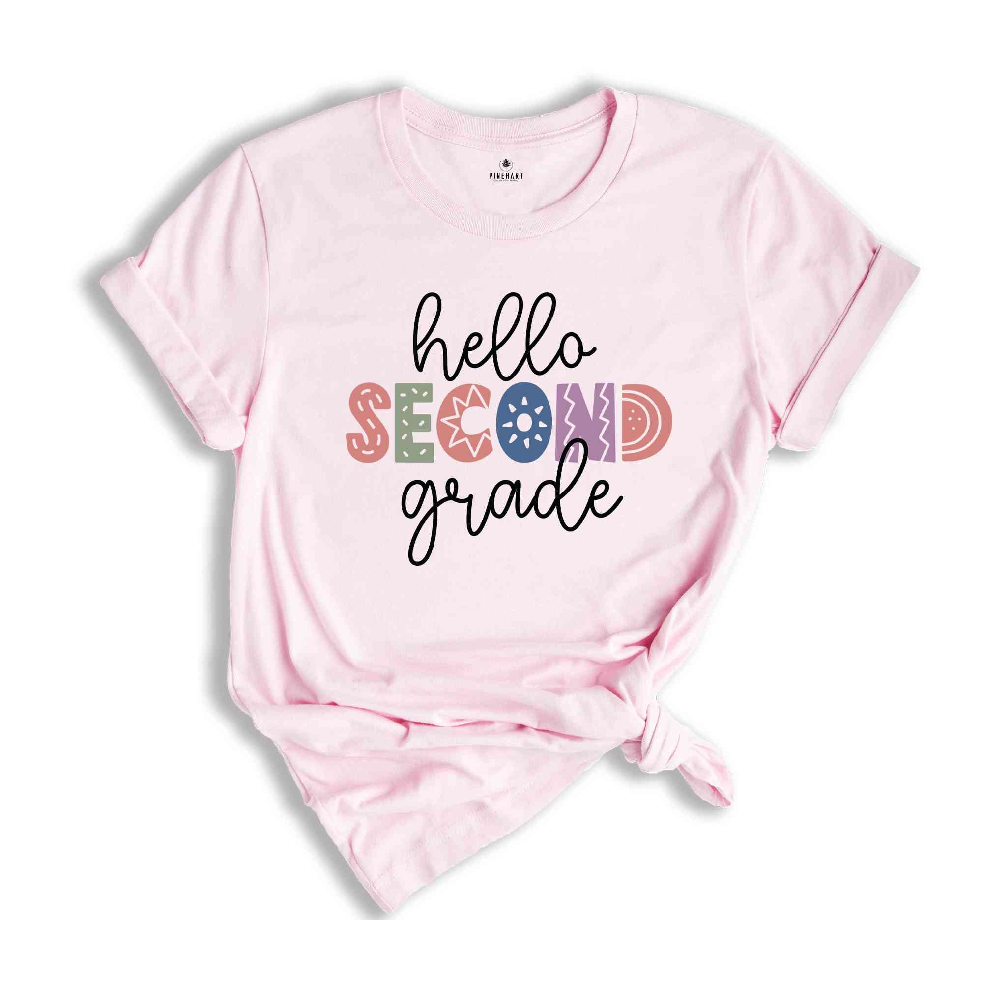 Hello Second Grade Shirt, Back To School Shirt, First Day Of School Shirt, Hello School Shirt, Grade Shirt, Teacher Shirt, School Shirt