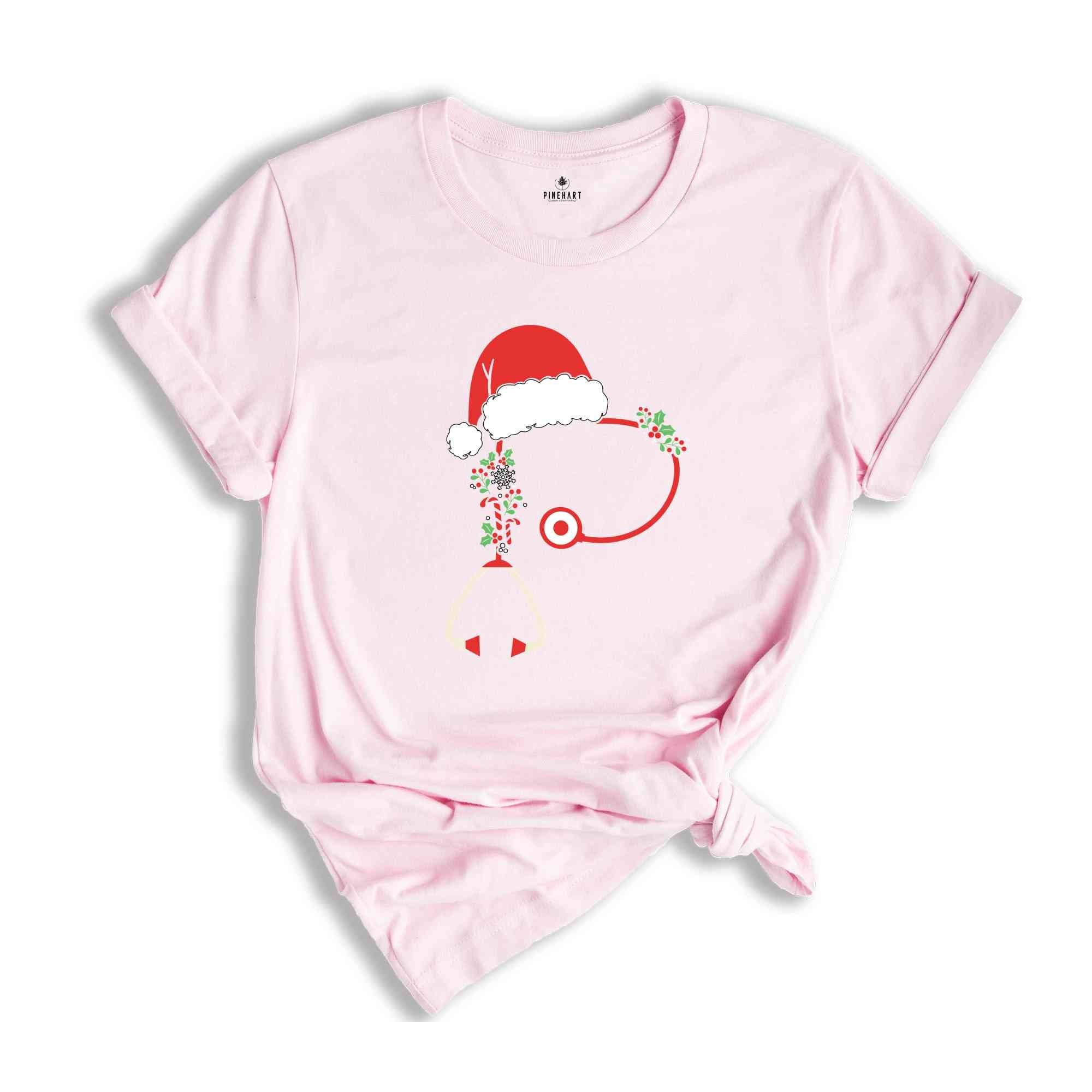 Christmas Stethoscope Shirt, Nursing T-Shirt, Cute Christmas Tee, Christmas Doctor Gift, Nurse Christmas Shirt, Holiday Gift