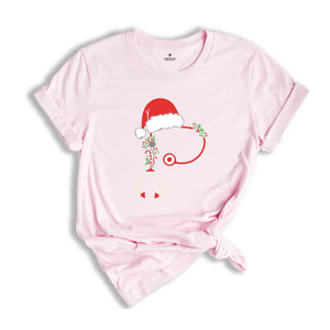 Christmas Stethoscope Shirt, Nursing T-Shirt, Cute Christmas Tee, Christmas Doctor Gift, Nurse Christmas Shirt, Holiday Gift