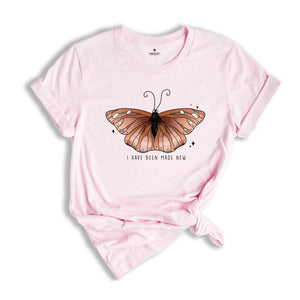 I Have Been Made New Shirt, Butterfly Shirt, Corinthians 2 Shirt, Christian Apparel, Jesus Lover Shirt, Faith Shirt