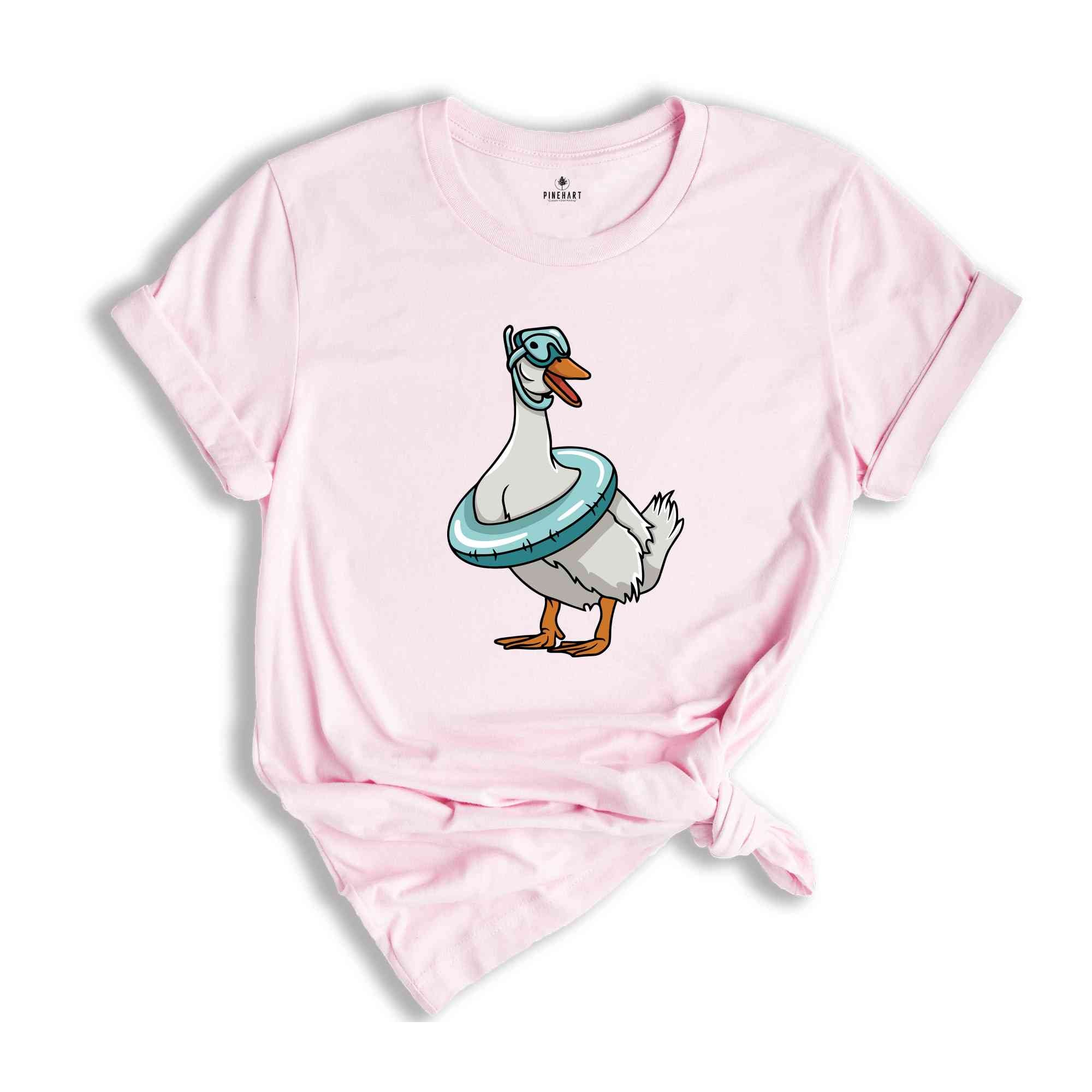 Swimming Duck Shirt, Cute Duck Shirt, Animal Lover Shirt, Duck Lover Shirt, Nature Lover Gift, Cute Animal Shirt, Duck Shirt, Goose Shirt