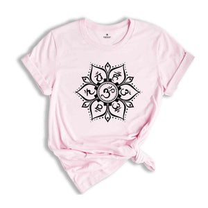 7 Chakras Shirt, Namaste T-Shirt, Yoga Gift Tee, Mandala Shirt, Meditation Shirt, Spiritual T-Shirt, Zen Women Tee, Yoga Clothing