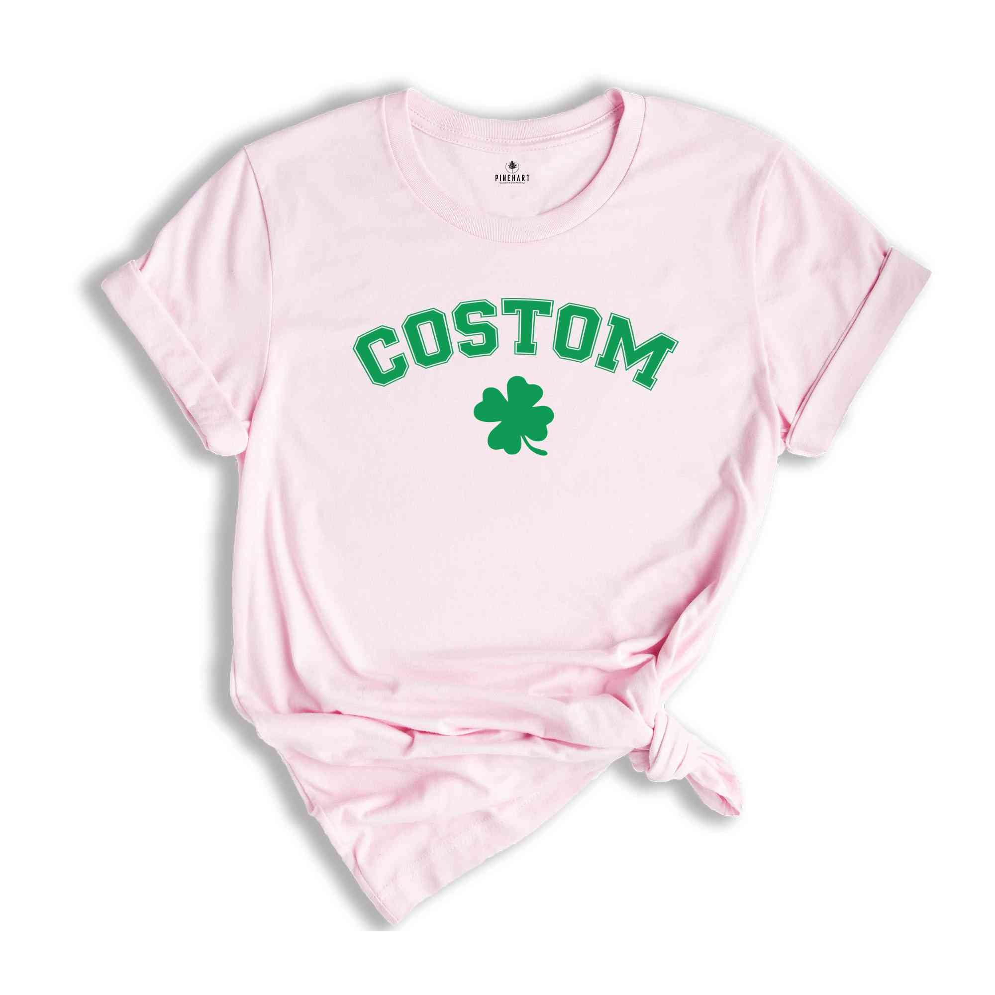 Personalized Shamrock Shirt, Personalized Name Shirt, St Patrick's Day Shirt, Custom Shamrock Shirt, Trendy St Patrick's Shirt