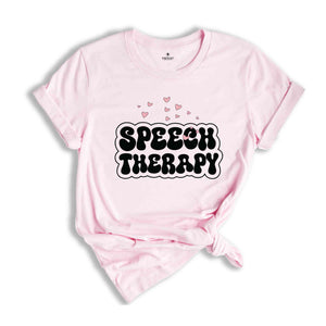 Speech Pathologist Rainbow T-Shirts, Speech Therapy Vneck TShirt, Speech Language Pathologist Gift, Speech Language Therapist Graphic Tees