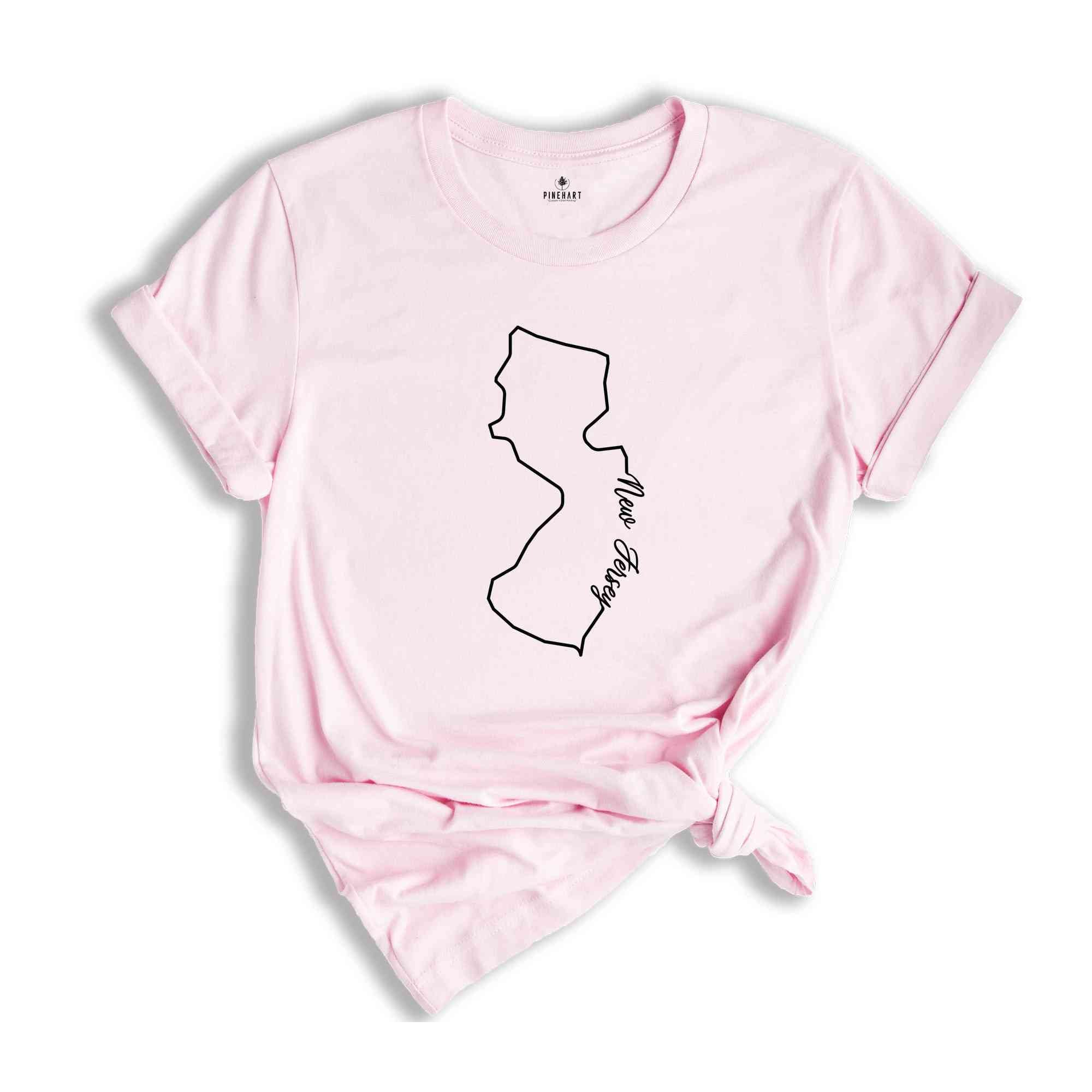 New Jersey State Shirt, The USA State Shirt, New Jersey USA Shirt, New Jersey Map Outline Shirt, US Outline Shirt, United States Shirt