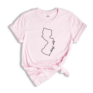 New Jersey State Shirt, The USA State Shirt, New Jersey USA Shirt, New Jersey Map Outline Shirt, US Outline Shirt, United States Shirt