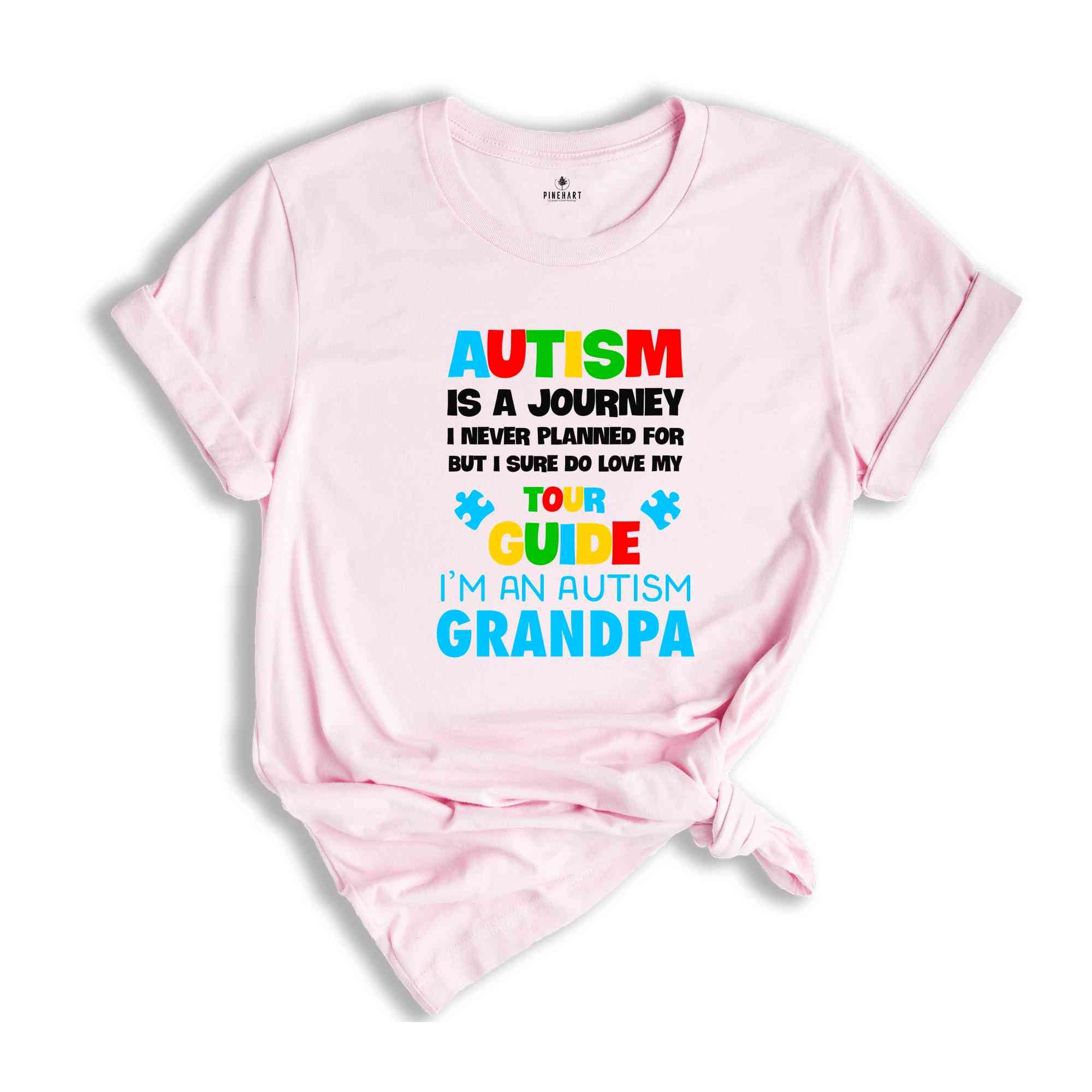 Autism Is A Journey Shirt, Autism Grandpa Shirt, Autism Awareness Shirt, Neurodiversity Shirt, Puzzle Piece, ADHD Shirt, Autism Month Shirt