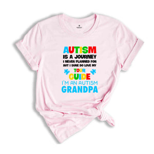 Autism Is A Journey Shirt, Autism Grandpa Shirt, Autism Awareness Shirt, Neurodiversity Shirt, Puzzle Piece, ADHD Shirt, Autism Month Shirt