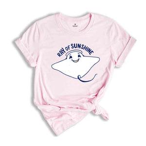 Ray Of Sunshine Shirt, Stingray Shirt, Manta Ray T Shirt, Funny Pun Stingray Tshirt, Ocean Shirt, Summer Shirt, Beach Vibes Shirt