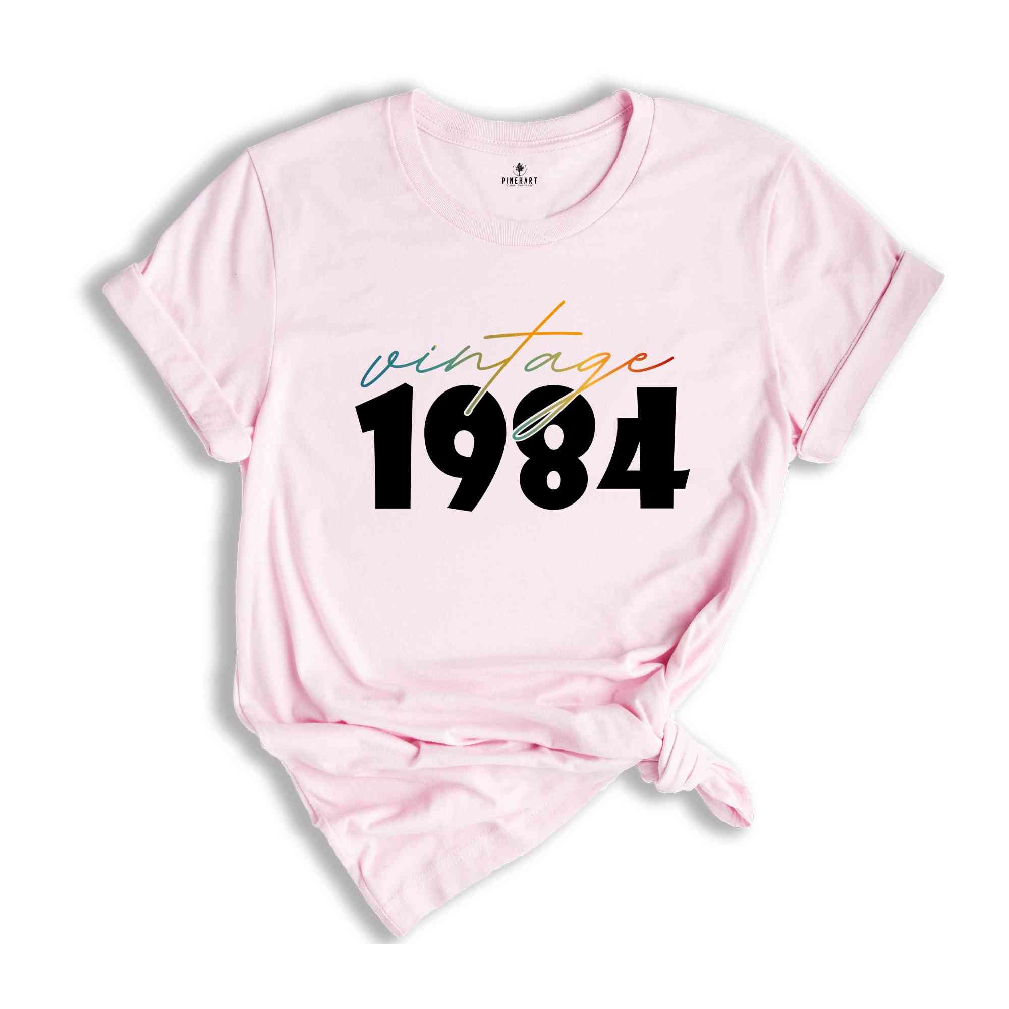 Vintage 1984 Shirt, 40th Birthday ShirtFor Women, Aesthetic Auntie Shirt, Mother's Day Shirt, Gift For Grandma