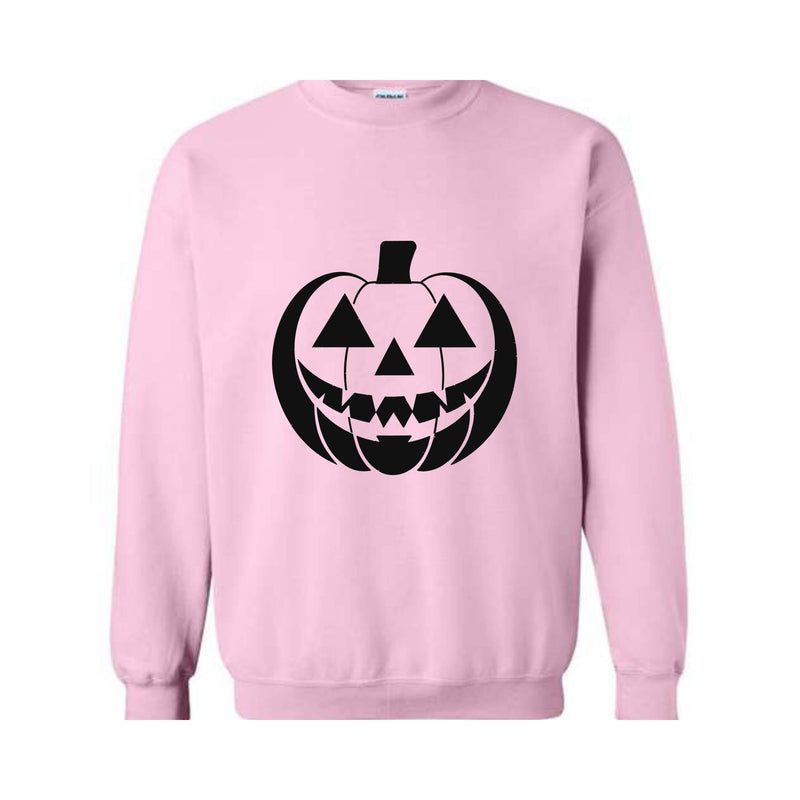 Halloween Sweatshirt, Pumpkin Face Crewneck, Funny Halloween crewneck, Jack O Lantern, Spooky Sweatshirt, Halloween Monster Sweater