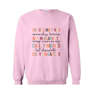 Cute Fall Sweatshirt, Autumn Sweatshirt, Fall Sweater, Fall Shirt, Fall Apparel, Fall Crewneck, Fall Gift, Cozy Season Sweatshirt