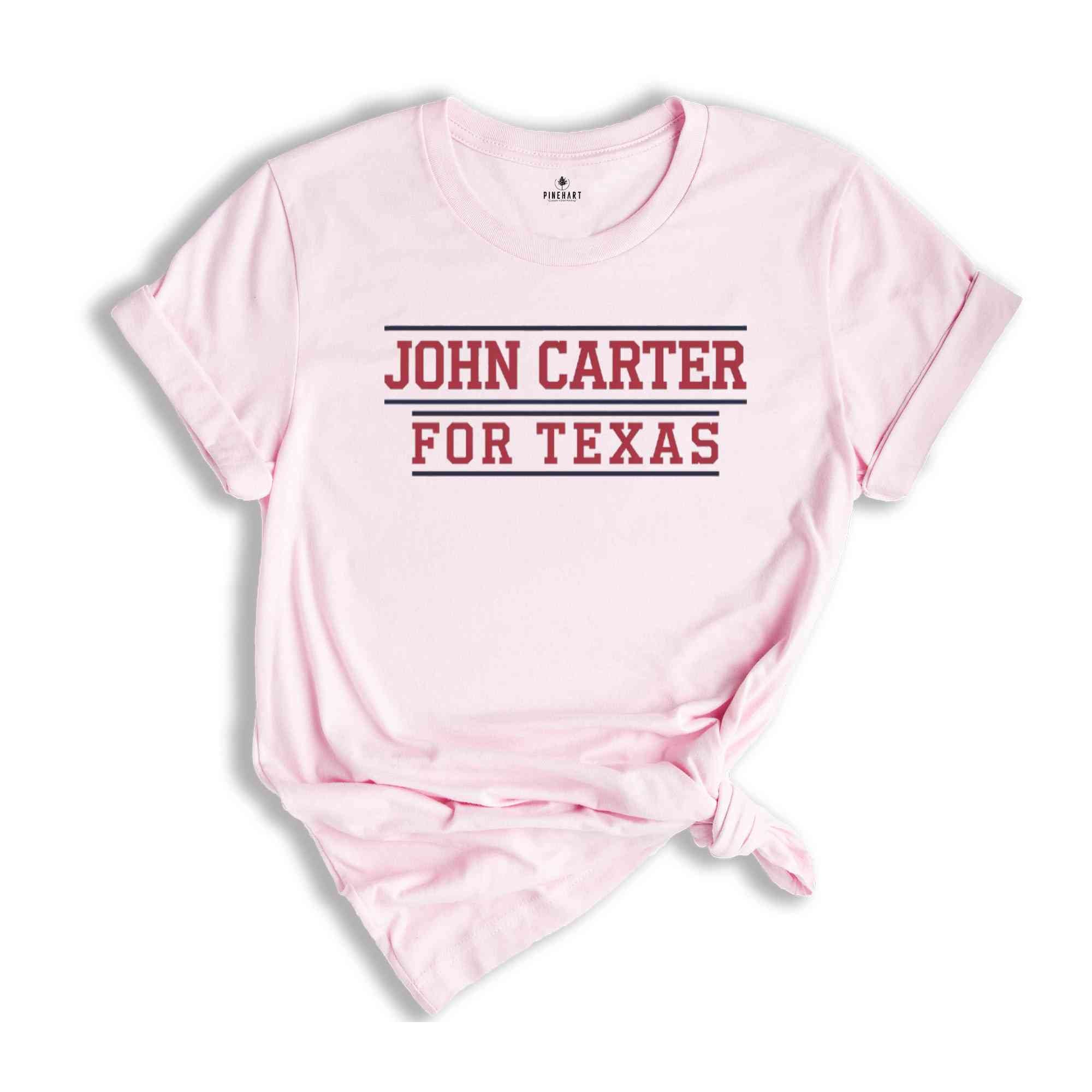 John Carter for Texas 2024 Congressional Elections Campaign T-Shirt, Representative Carter 2024 Texas Elections Campaign Apparel