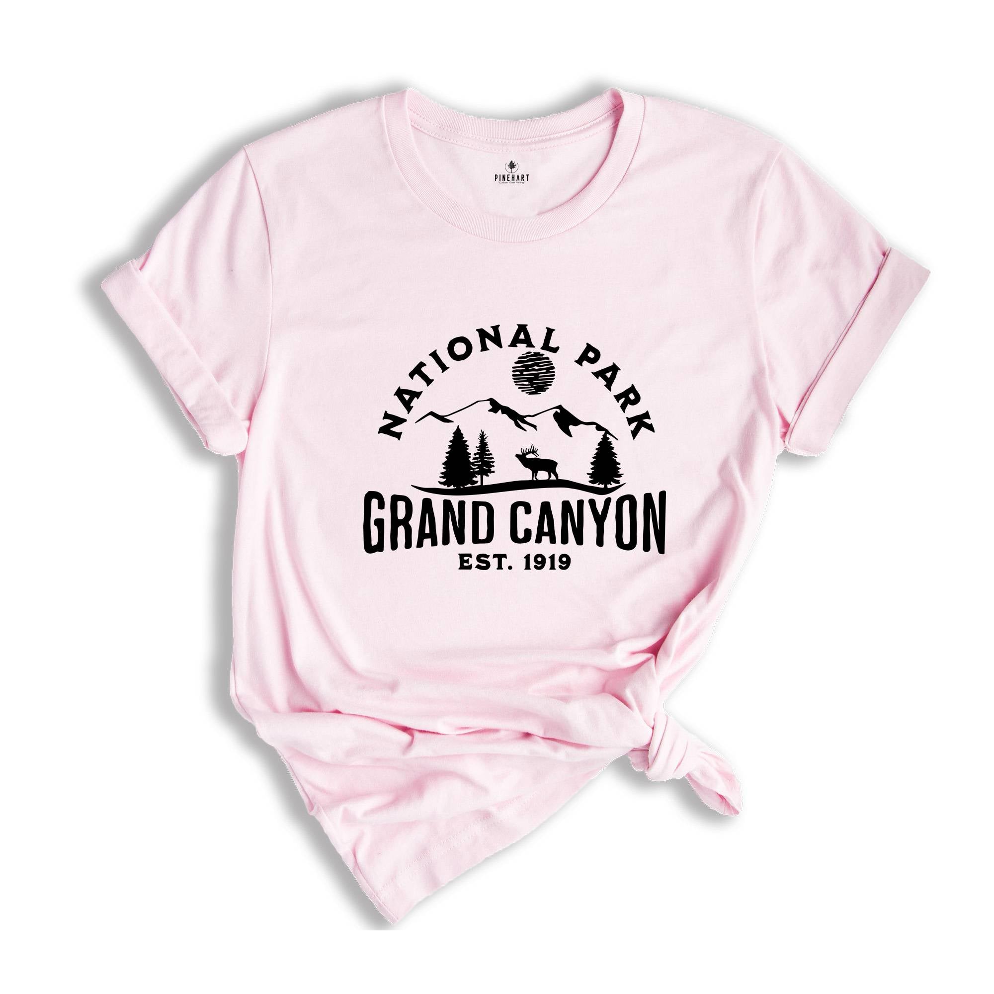 Grand Canyon National Park Est.1919 T-Shirt, Grand Canyon Tee, Camping Shirt, Nature Lover Tee, Explore Shirt, Adventure Shirt, Outdoor Tee