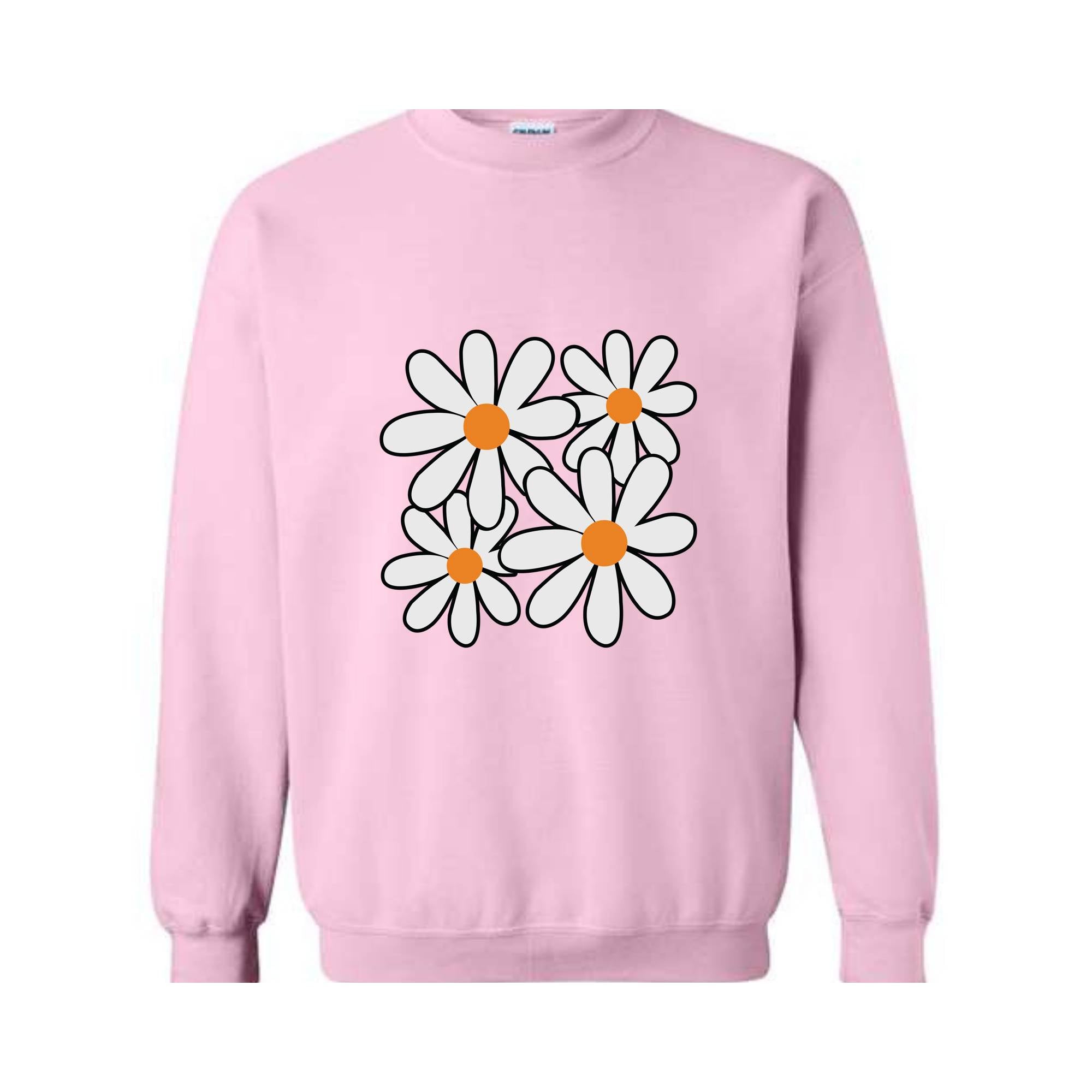 Boho Flowers Sweatshirt, Wildflower Sweatshirt, Floral Sweatshirt, Flower Lovers Sweatshirt, Boho Sweatshirt