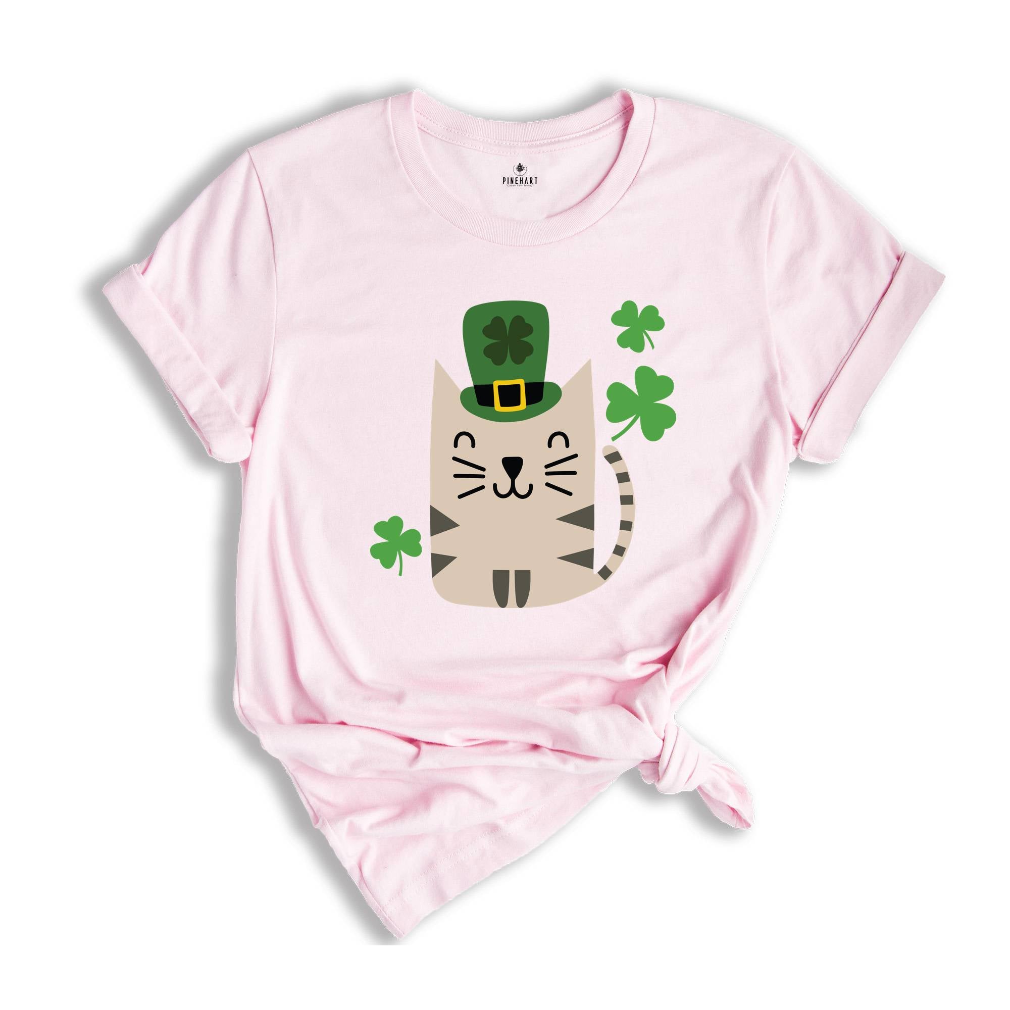 St. Patrick’s Day Cat Shirt, Lucky Cats Shirt, Irish Cat Shirt, Cute St. Patty’s Day Shirt, Cats With Shamrocks Shirt, Irish Shirt