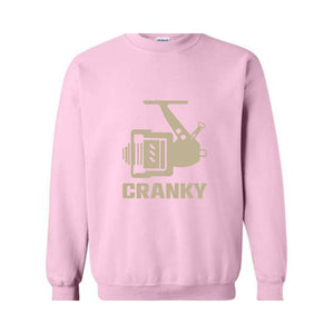 Cranky Sweatshirt, Gift for Husband, Fish Lover