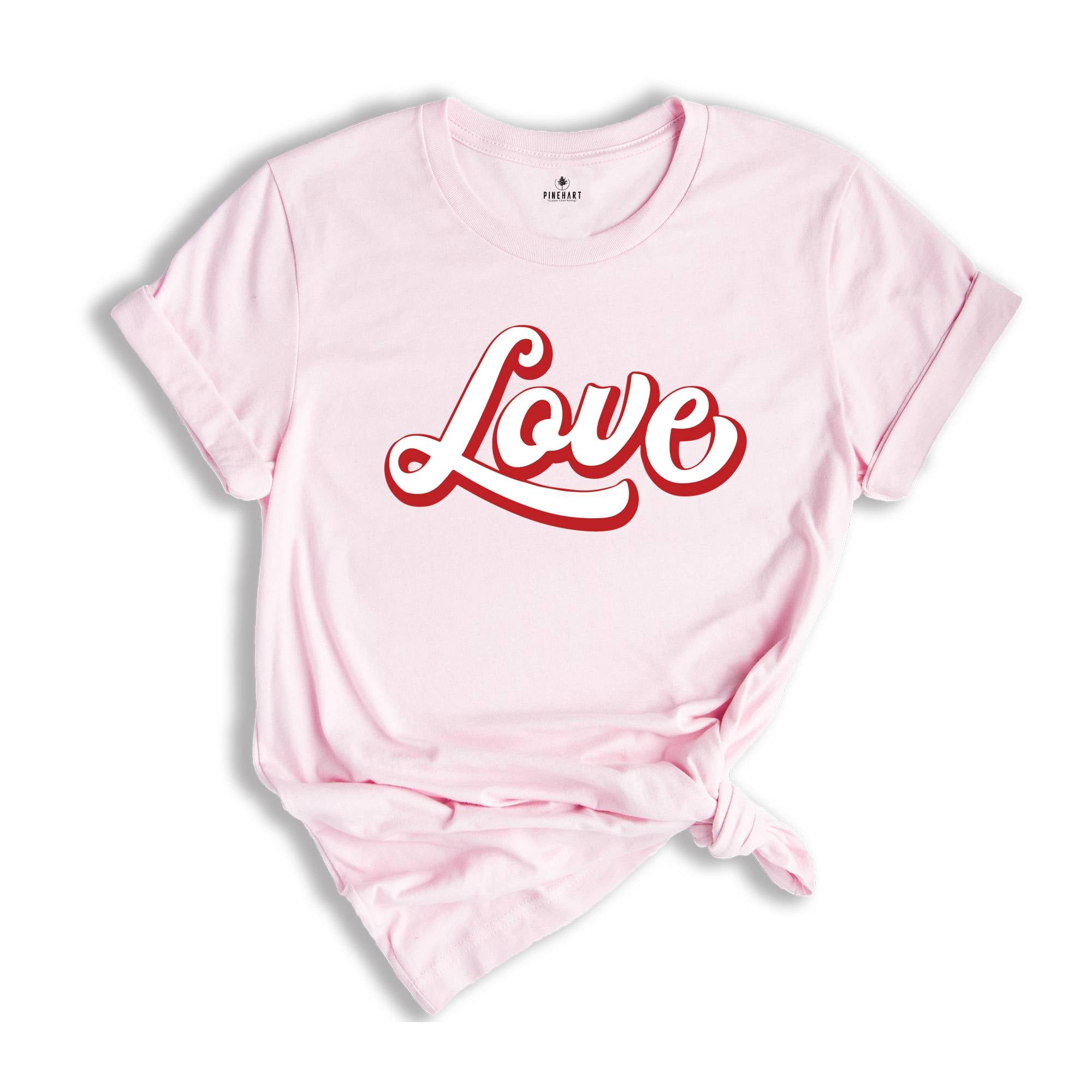 Retro Love Shirt, Valentine's Day Shirts, Cute Love Tee Shirt, Heart Shirt, Valentine's Day Shirt For Women , Valentines Day Gift,