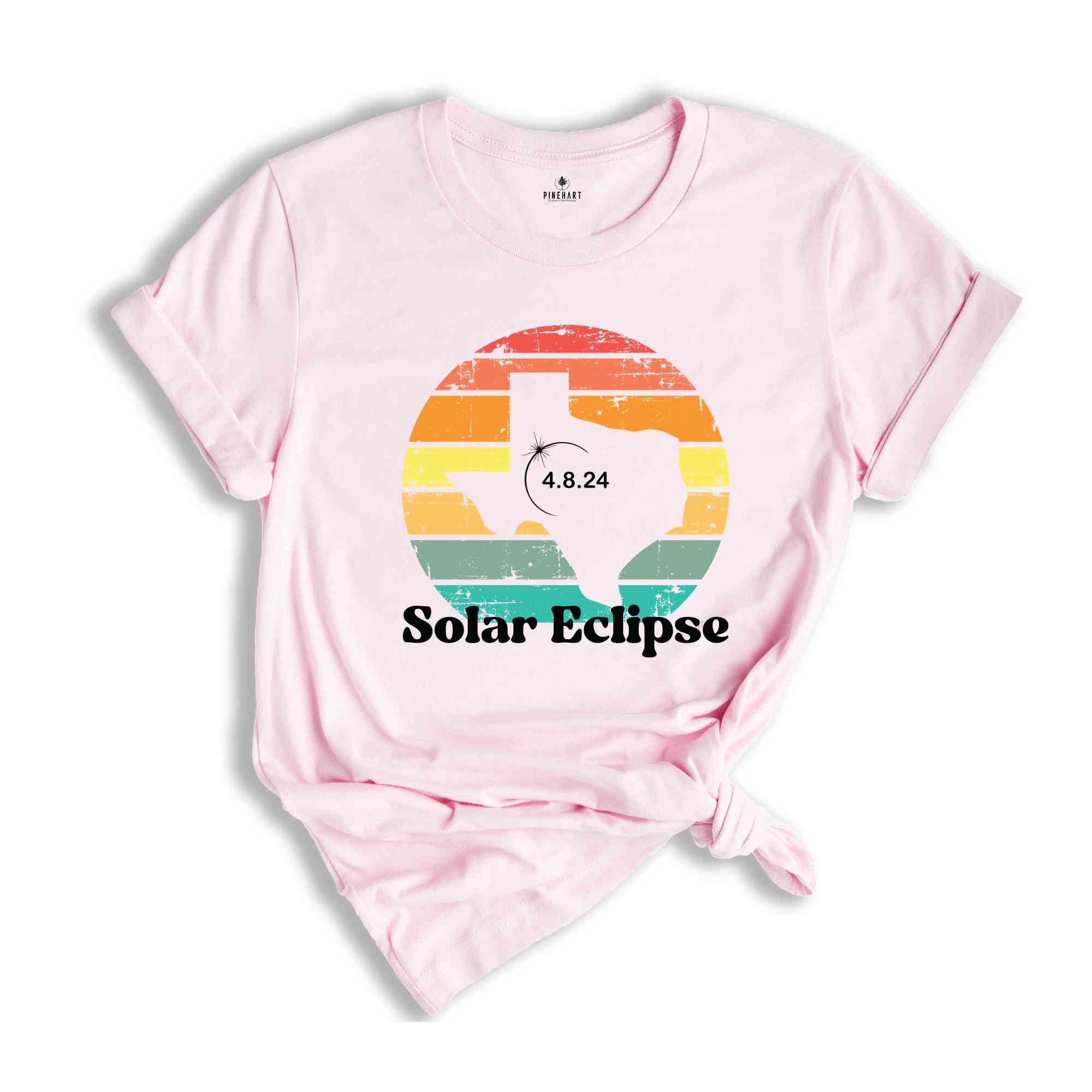 Texas Solar Eclipse T-Shirt, April 8 2024 Solar Eclipse, Total Solar Eclipse Apparel, Solar Eclipse Shirt