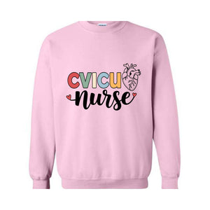 CVICU Nurse Sweatshirt, Cardiovascular ICU Nurse Hoodie, CVICU Nursing Gifts, Cardiovascular Intensive Hoodie, Cvicu Graduation Hoodie