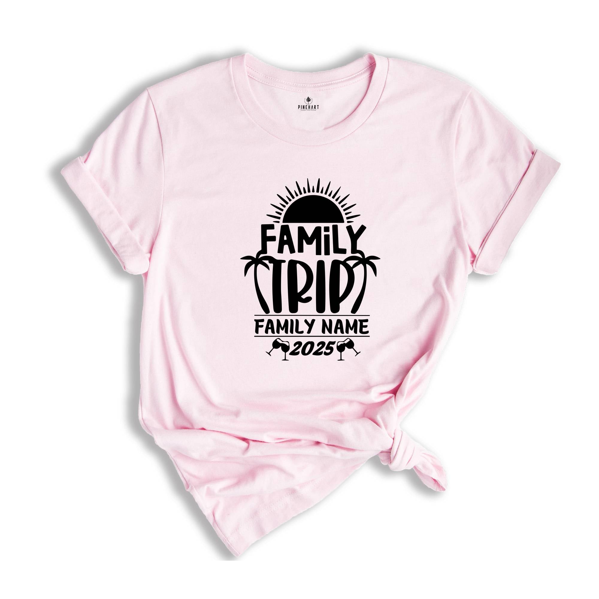 Custom Family Trip 2025 T-Shirt, Family Trip Shirts, Family Matching Shirts, Family Summer Vacation Shirts