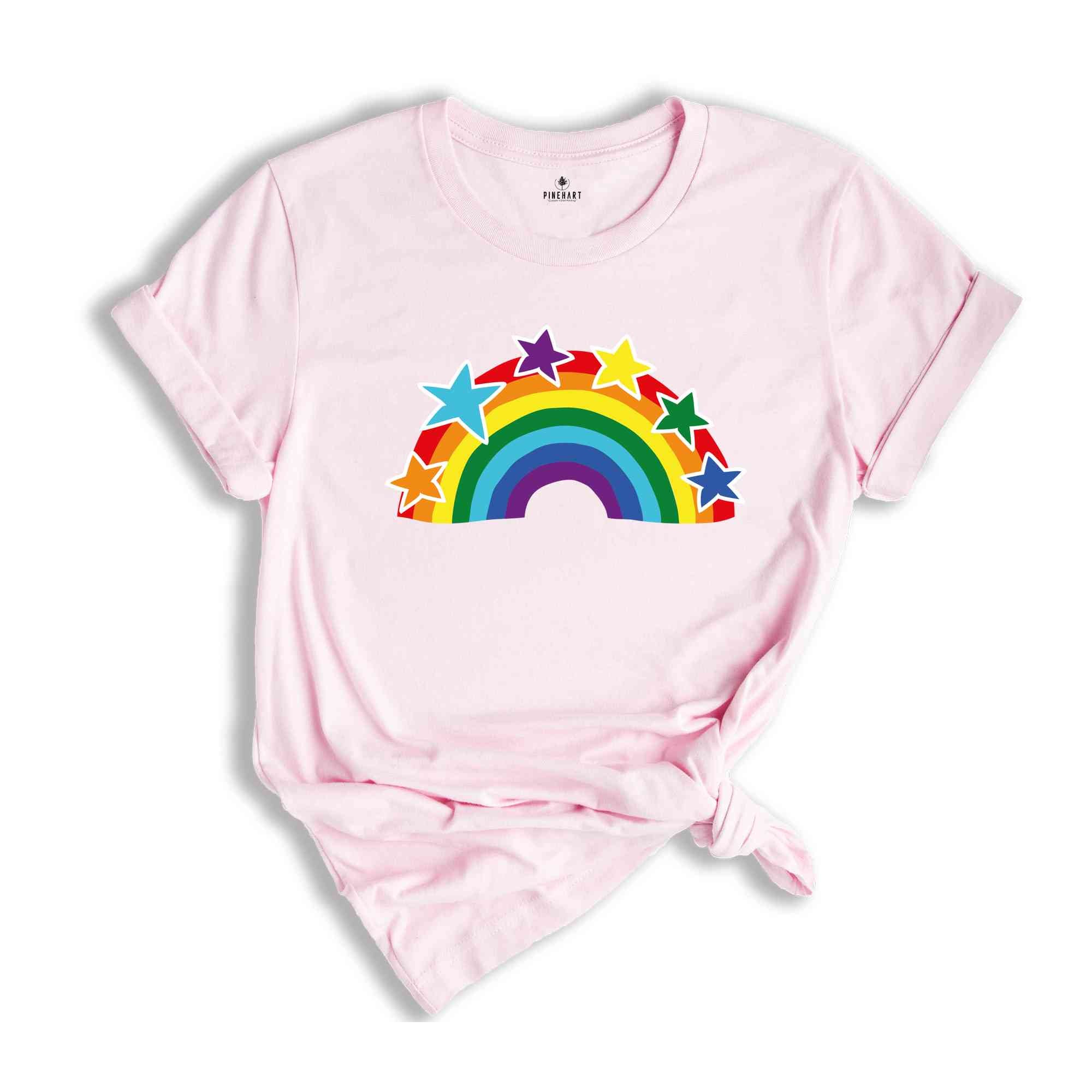 LGBT Rainbow Shirt, Pride Flag Shirt, LGBT Flag Tshirt, Bisexual Shirt, Lesbian T-Shirts, Queer Shirt, Gay Pride