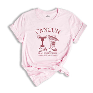 Cancun Bachelorette Party Shirt, Custom Beach Shirt, Bachelorette Party Shirt Custom Mexico Bachelorette Shirt, Luxury Shirt