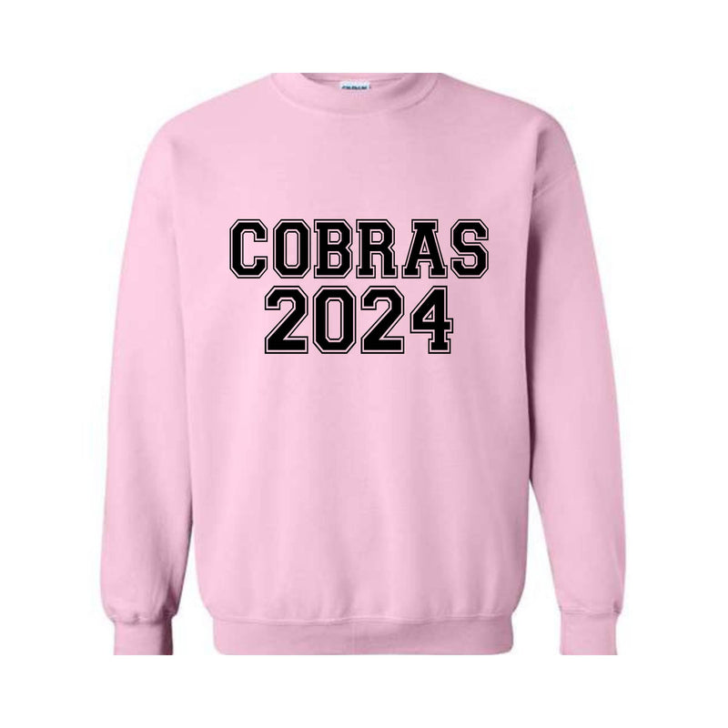 Team Mascot , Cobras Team  Mascot Crewneck, School Team Spirit, Cobras Fan Sweatshirt, Cobras School , Cobras Football