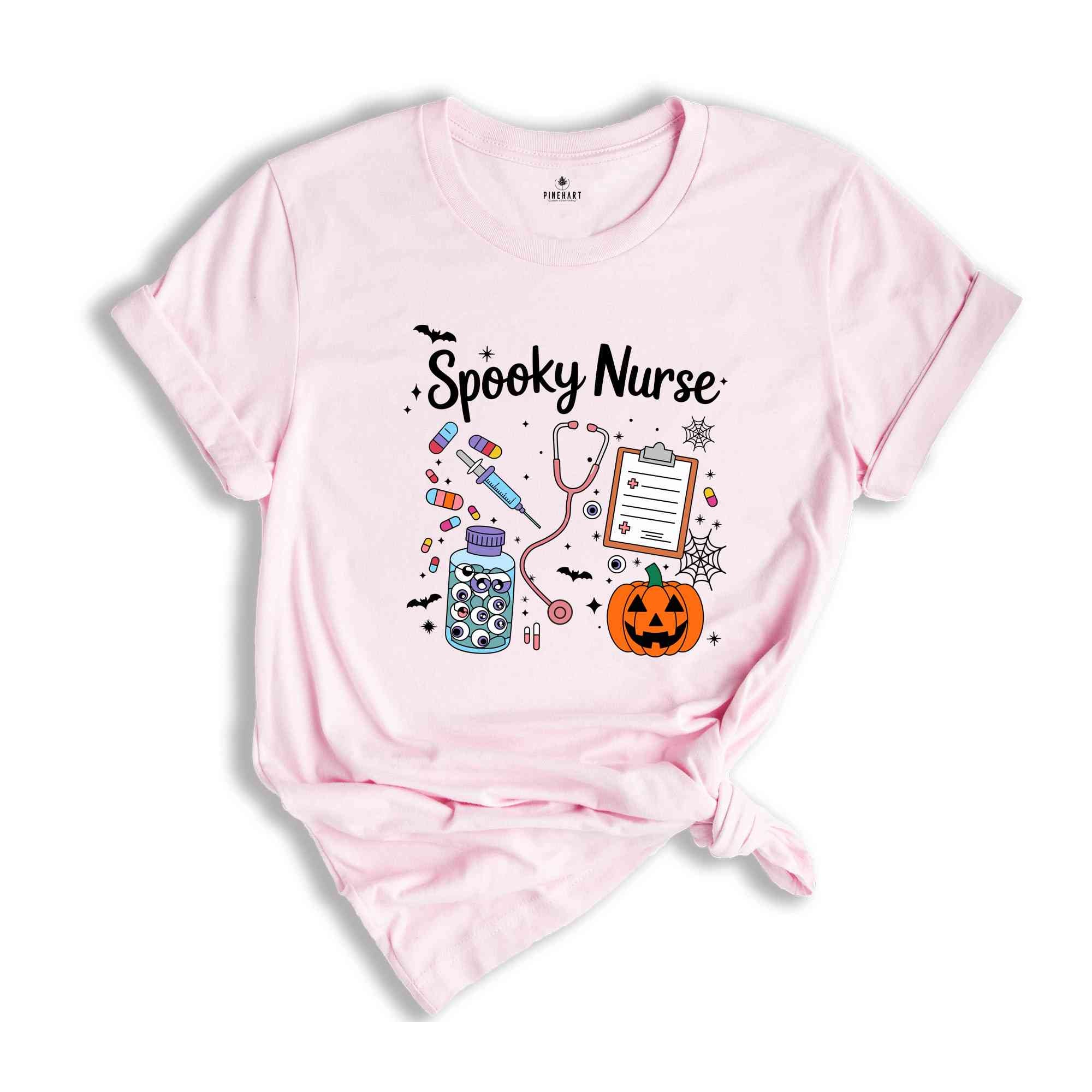 Spooky Nurse Shirt, Halloween Nurse Shirt, Funny Nurse Shirt, Halloween Shirt, Nurse Gift, Nursing Halloween Tee