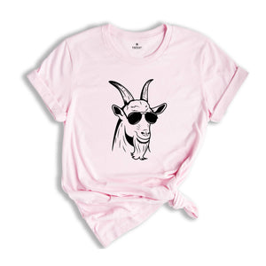 Goats With Sunglasses Shirt, Funny Goat Motivational T-Shirt, Funny Goat Shirt, Goat Tee, Farmer Shirt