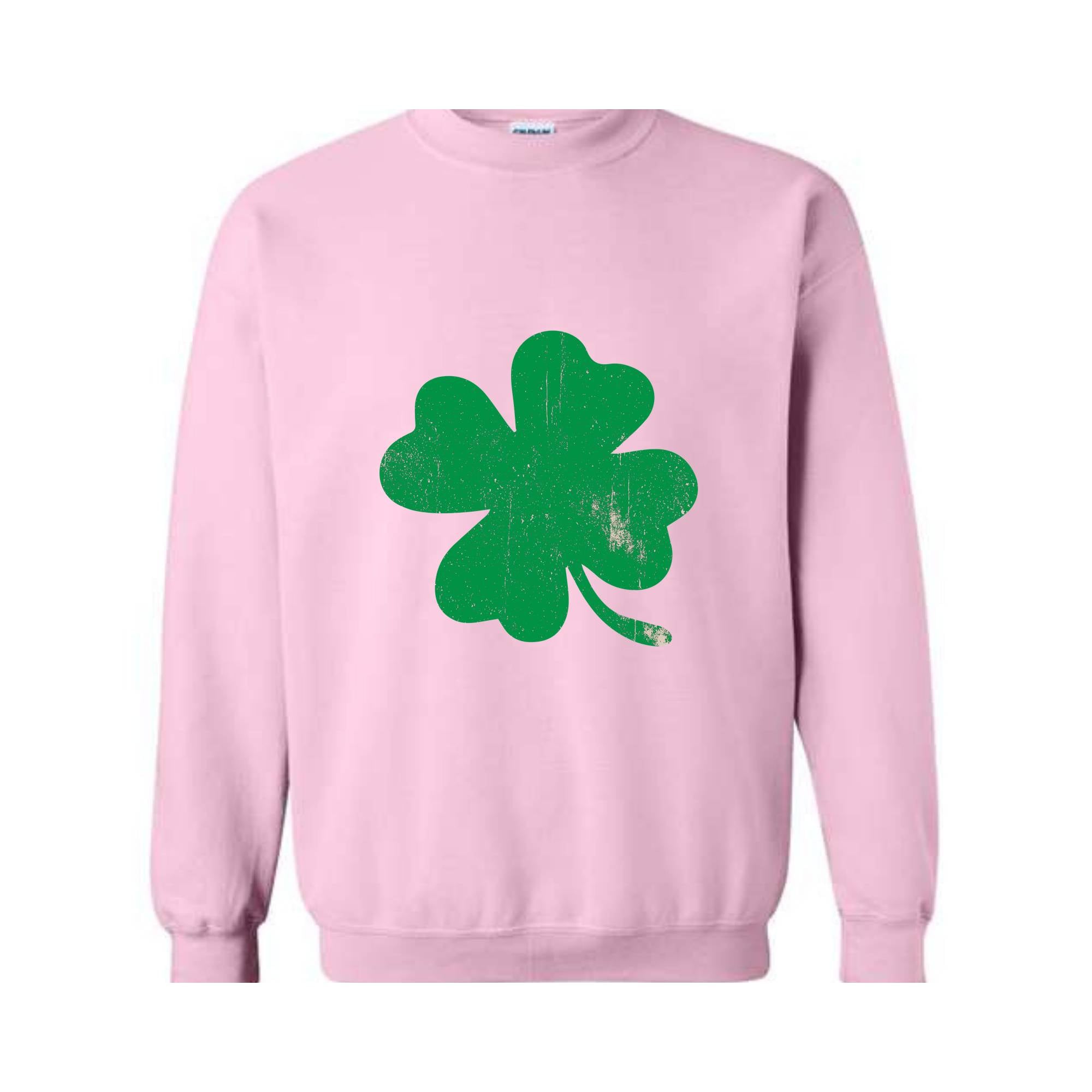 Retro Shamrock Sweatshirt, Clover Sweatshirt, Cute St Patrick’s Day Hoodie, Lucky Hoodie, Irish Hoodie, Four Leaf Clover Hoodie