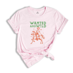 Wanted And Wild Shirt, Cute Country Shirts, Howdy Shirt, Cowboy Shirt, Yee Haw Shirt, Cowgirl Shirt, Western Tee, Western Graphic Tee