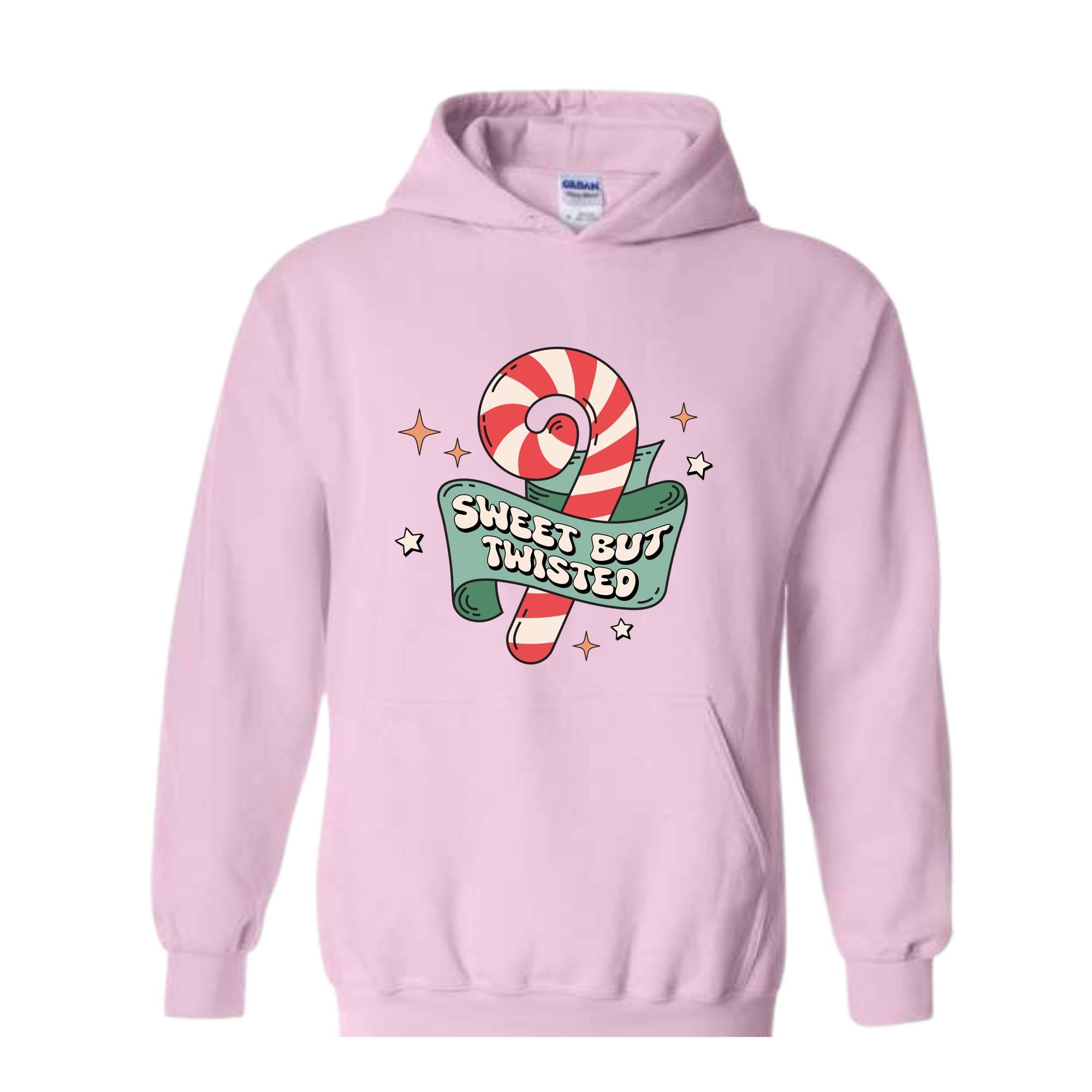 Sweet But Twisted Hoodie, Christmas Hoodie, Christmas Gifts, Christmas Candy Hoodie, Christmas Family Hoodie