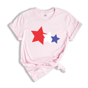 USA Stars Shirt, 4th Of July Shirt, Star Glitter Shirt, Fourth Of July Shirt, Independence Shirt, Patriotic Shirt, USA Shirt, America Shirt