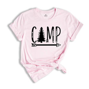 Camping Arrow Shirt, Camper Shirt, Camp Squad Shirt, Camping Crew 2024, Adventurer Shirt, Camporee Shirt, Wanderlust Shirt