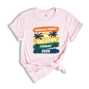 Family Vacation 2025 Shirt, Matching Family Trip Shirt, Personalized Family Shirt, Custom Vacation Shirt, Family Cruise Shirt, Summer Shirts