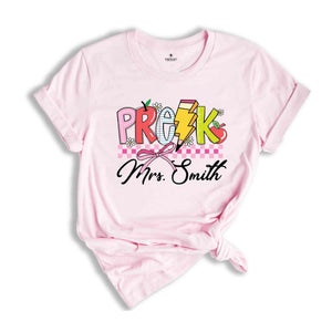 Personalized Pre K Teacher Shirt, Pre K Teacher Team Shirt, Gift For Teacher, Teacher Appreciation Shirt, Custom Grade Shirt