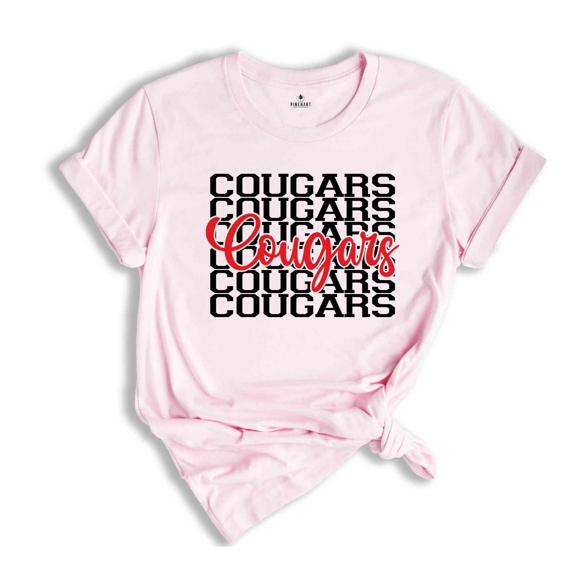 Cougars Shirt, Team Mascot Shirt, Cougars Team Shirt, Cougars Fan Shirt, Cougars School Shirt, Mom Shirt