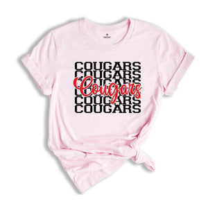 Cougars Shirt, Team Mascot Shirt, Cougars Team Shirt, Cougars Fan Shirt, Cougars School Shirt, Mom Shirt